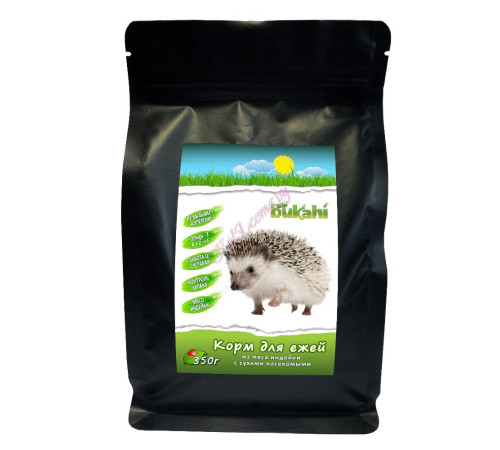 Сухой корм для ежей из индейки с насекомыми