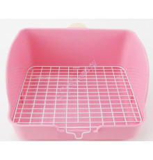 Туалет с решеткой и креплением для кроликов