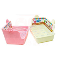 Туалет с решеткой и бортиком для кроликов