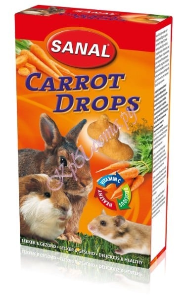 Sanal дропсы для грызунов морковные Carrot Drops