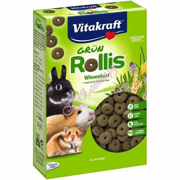 Vitakraft зеленые колечки для грызунов Grun Rollis 500 г.