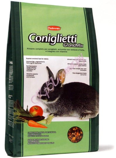 Padovan основной комплексный корм для кроликов Grandmix Coniglietti Large 3 кг.