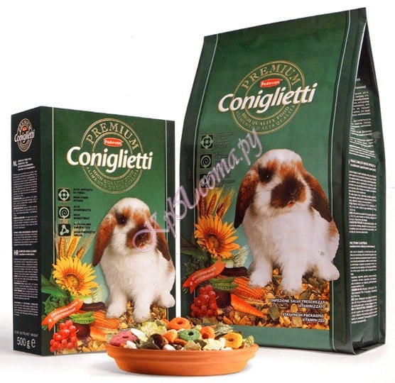 Padovan премиум корм для кроликов Premium Coniglietti Small 500 г.