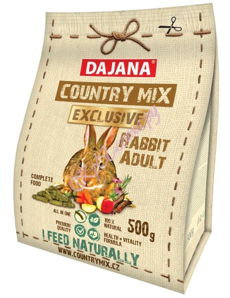 Dajana полнорационный корм для кроликов Dajana Country Mix Rabbit Exclusive 500 г.