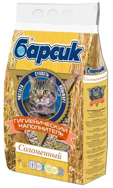 Барсик Соломенный Наполнитель из прессованной соломы зерновых культур