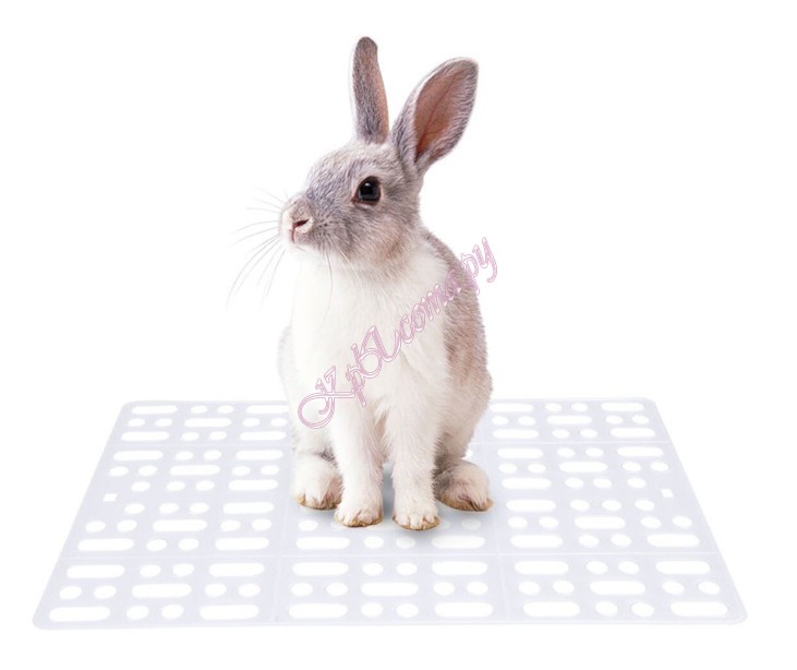 Carno пластиковый коврик на решетку в клетке для кроликов 25x34.5x1.5cm