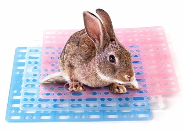 Carno пластиковый коврик на решетку в клетке для кроликов 25x34.5x1.5cm вид 2