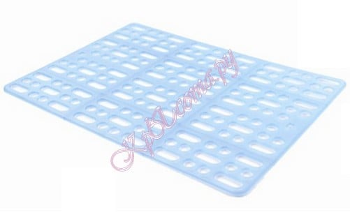 Carno пластиковый коврик на решетку в клетке для кроликов 25x34.5x1.5cm вид 4