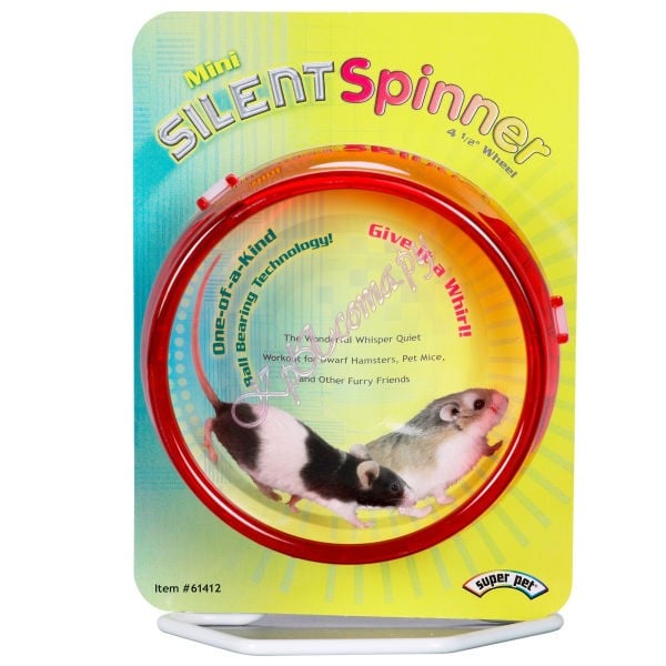 Super Pet, Kaytee бесшумное мини-колесо для джунгарских хомячков и мышей Silent Spinner Mini D11