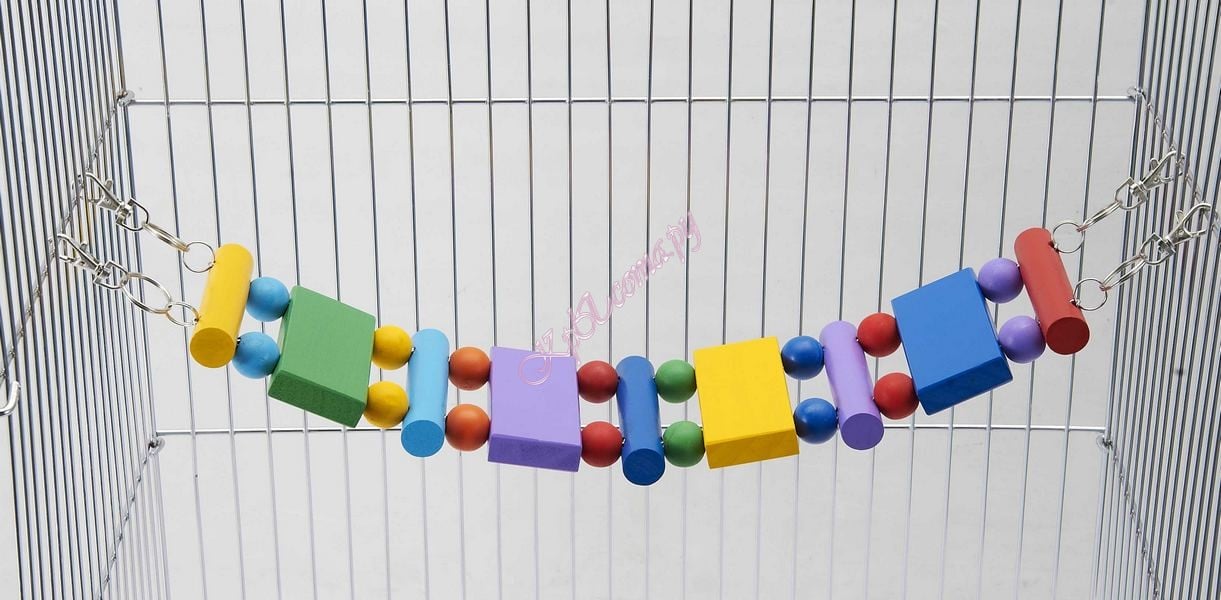 Carno длинная разноцветная лестница для грызунов Цветной гибкий мостик