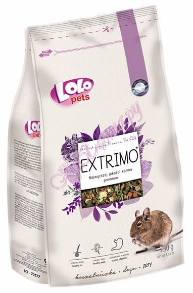 Премиум корм для дегу экструдированный Lolo Pets Premium Extrimo Degu 750 г.