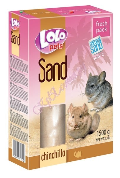 Песок для шиншилл Lolo Pets Chinchilla Sand 1,5 кг.