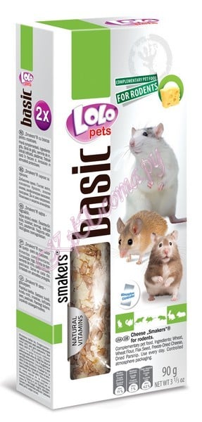 Smakers для грызунов с сыром Lolo Pets Smakers Cheese 90 г.