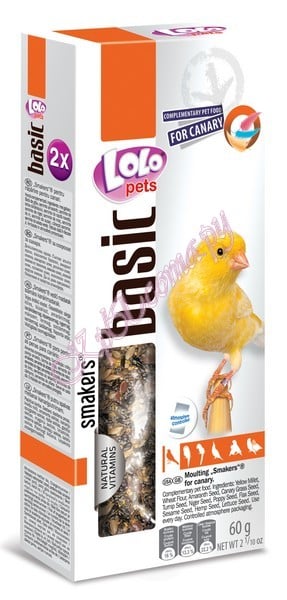 Smakers для канареек в период линьки Lolo Pets Smakers Canary Moulting 90 г.