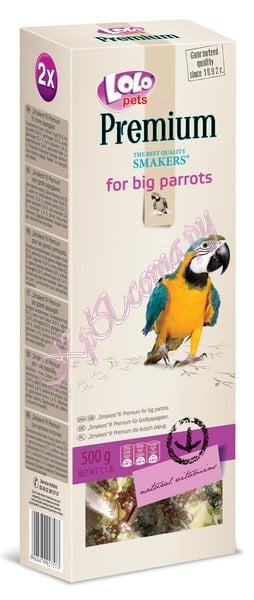 Smakers Премиум для крупных попугаев Lolo Pets Smakers Premium for Big Parrots 500 г.