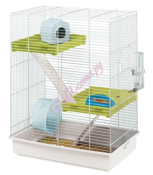 Ferplast трехэтажная клетка для хомяков Hamster Tris 46х29х58h см.